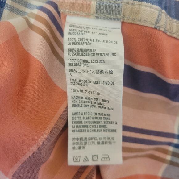 Hollister Men’s Medium Plaid Button Up Shirt Western Cowboy Y2K Casual Retro - Picture 8 of 12